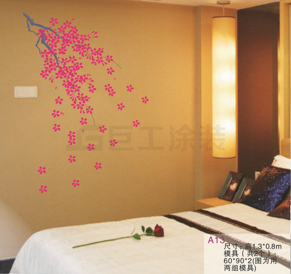 花型编号A13，液体壁纸丝网模具